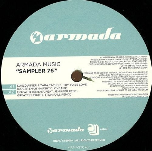 Armada Music Sampler 76 - Armada Music Sampler 76 - Vinyl Record