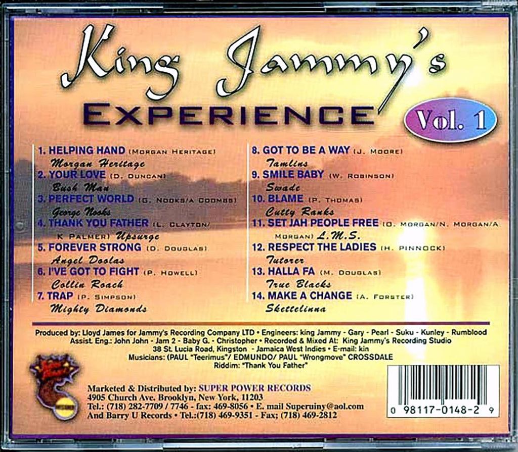 Morgan Heritage, Cutty Ranks, The Tamlins, The Mighty Diamonds, Etc. - King Jammy's Experience Volume 1 Music CD