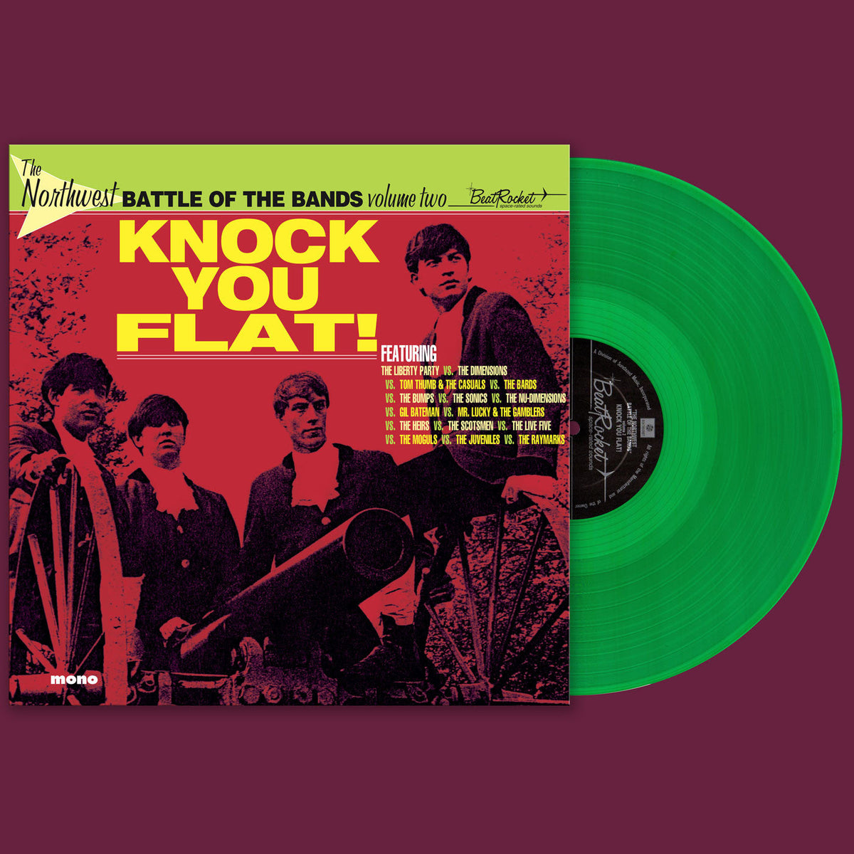 Various Artists - The Northwest Battle Of The Bands Vol. 2: Knock You Flat! (Green Vinyl) Vinyl Record
