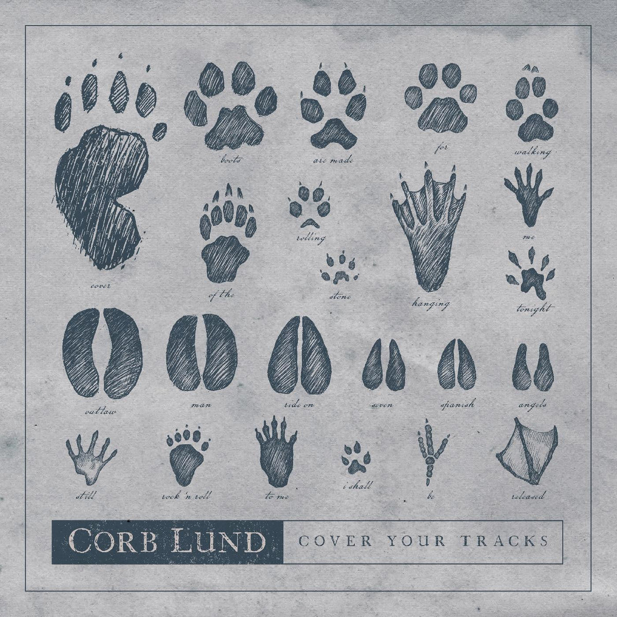 Corb Lund - Cover Your Tracks EP (Indie Exclusive, Blue Vinyl) Vinyl Record