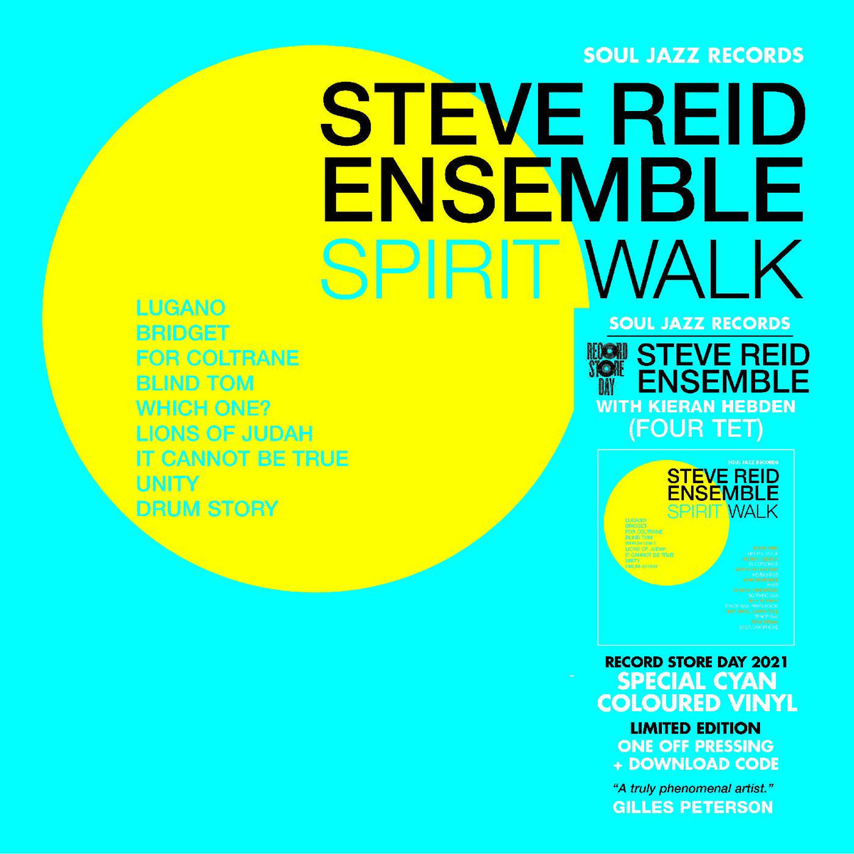 Steve Reid Ensemble (feat. Kieran Hebden) - Spirit Walk Vinyl Record