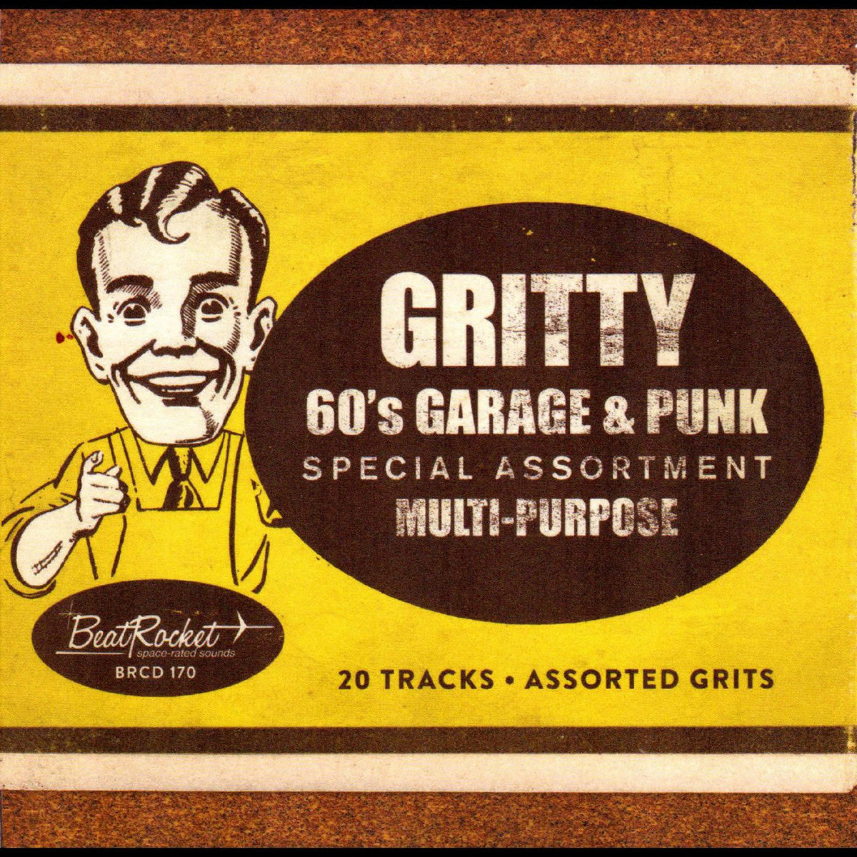 Various Artists - Gritty '60s Garage & Punk (Gold Vinyl) Vinyl Record