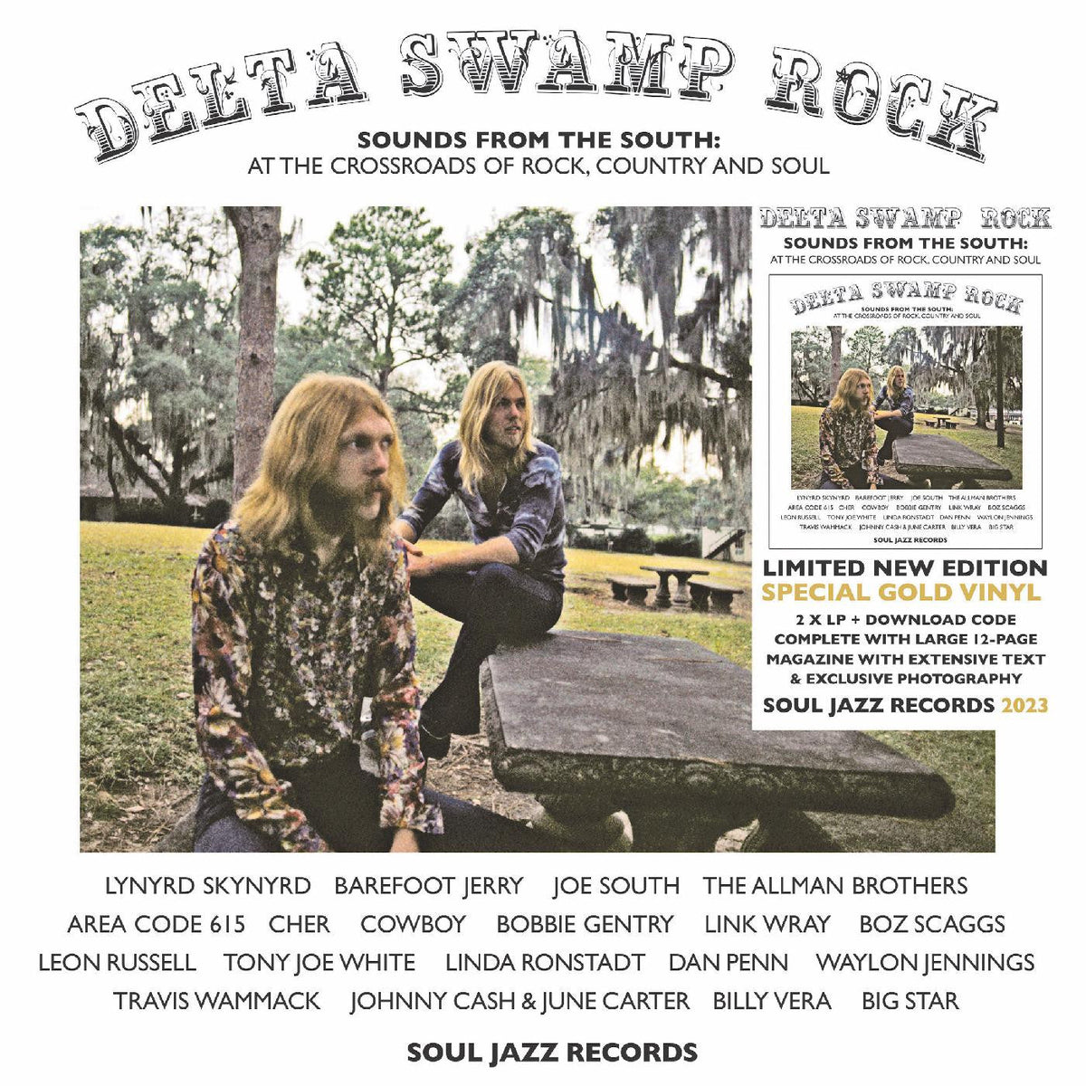 Soul Jazz Records presents - Delta Swamp Rock - Sounds From The South: At The Crossroads Of Rock, Country And Soul (Indie Exclusive, Gold Vinyl) Vinyl Record