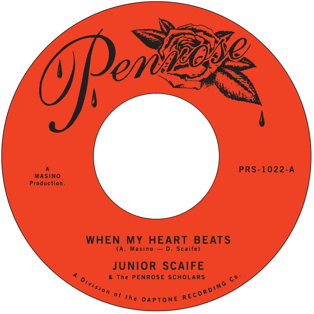 Junior Scaife - When My Heart Beats b/w Moment To Moment Vinyl Record