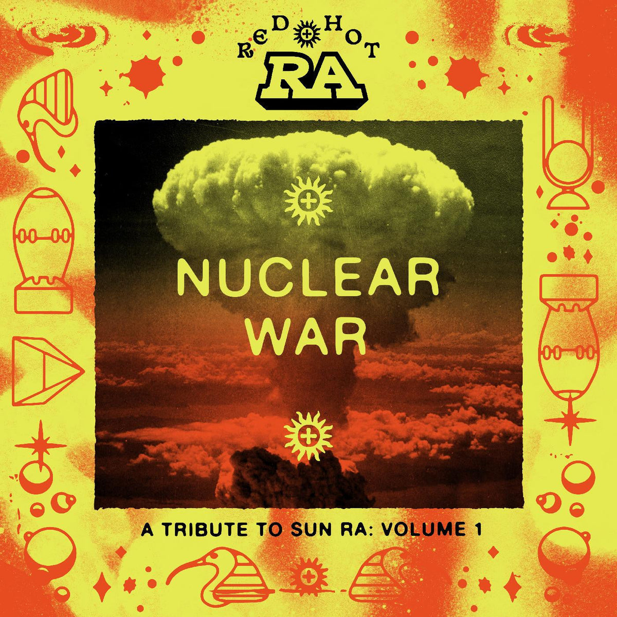 Various Artists - Red Hot & Ra - Nuclear War (Orange Yellow Splatter Vinyl) Vinyl Record