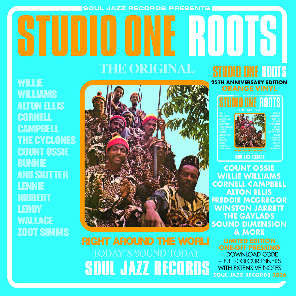 Soul Jazz Records presents - STUDIO ONE ROOTS (Orange Vinyl) Vinyl Record