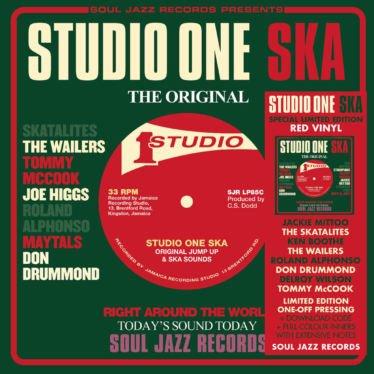 Soul Jazz Records presents - STUDIO ONE SKA (Red Vinyl) Vinyl Record