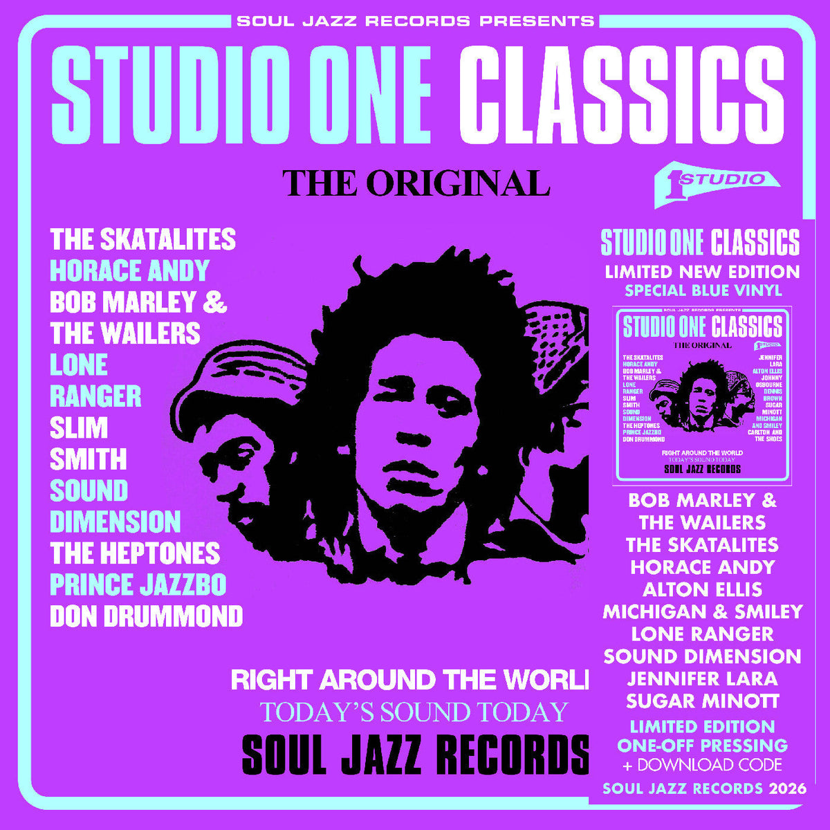 Soul Jazz Records presents - STUDIO ONE CLASSICS (Blue Vinyl) Vinyl Record