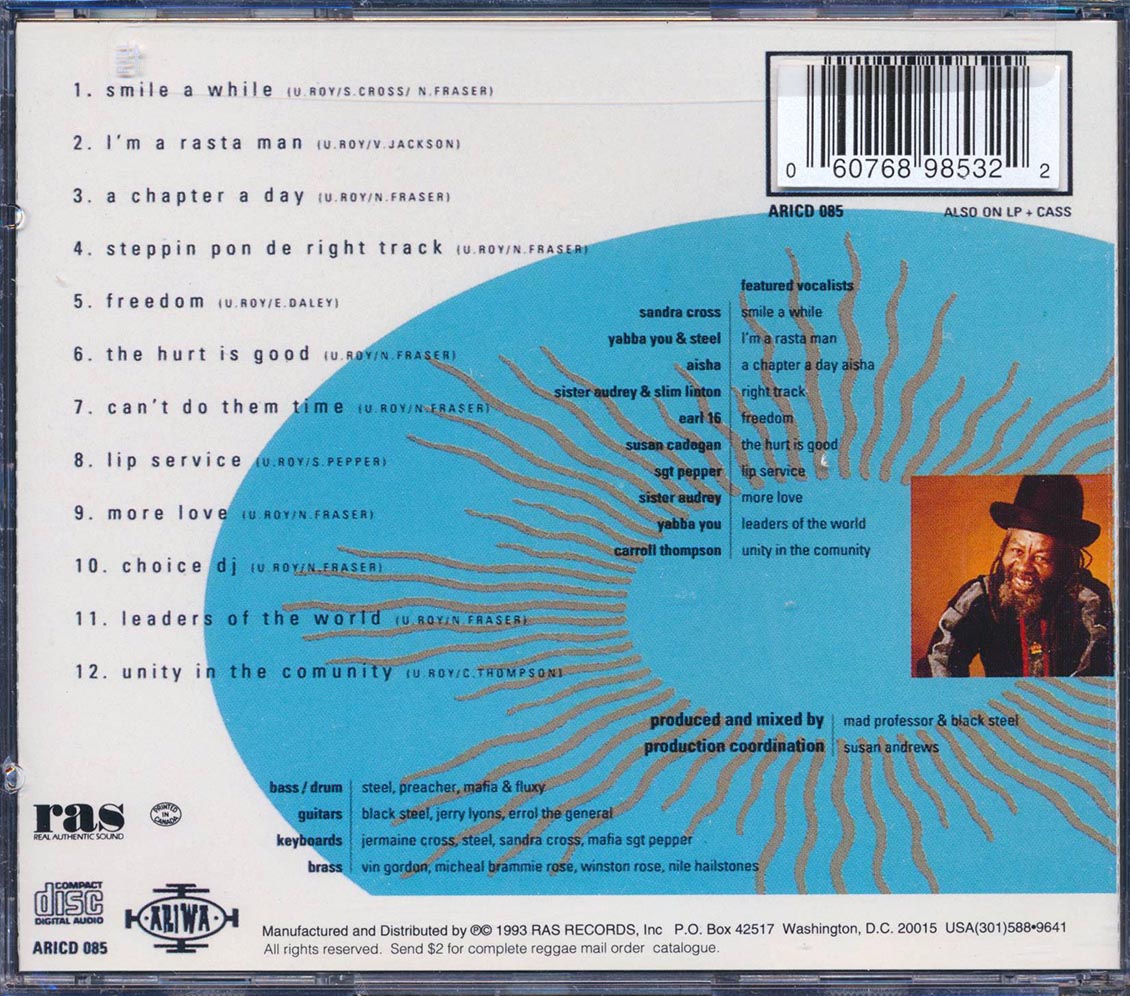 U Roy - Smile Awhile (marked/ltd stock) Music CD
