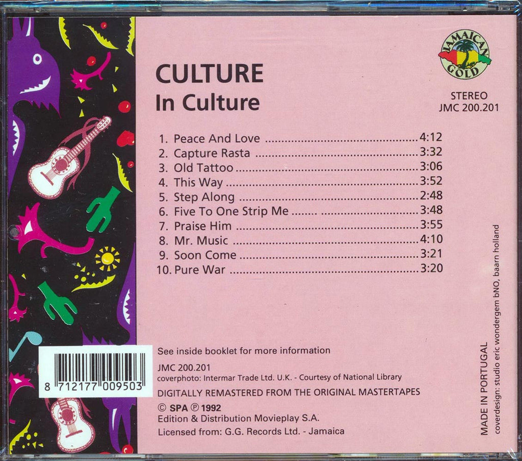Culture - In Culture Music CD