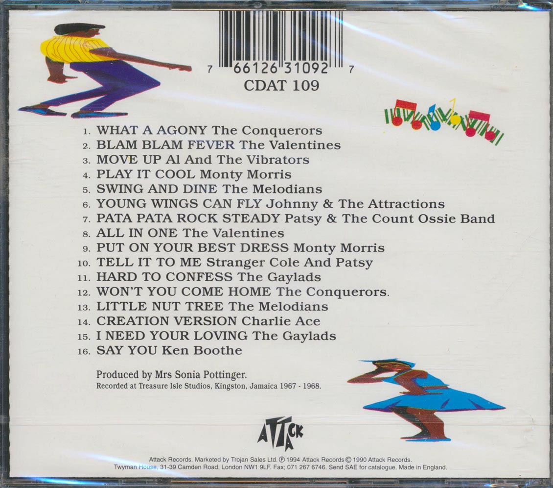 Ken Boothe, The Melodians, The Gaylads, Etc. - Put On Your Best Dress: Sonia Pottinger's Rock Steady Music CD