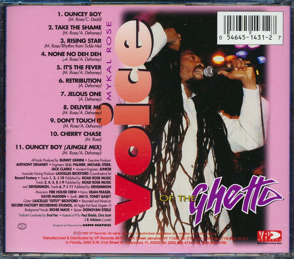Michael Rose - Voice Of The Ghetto Music CD