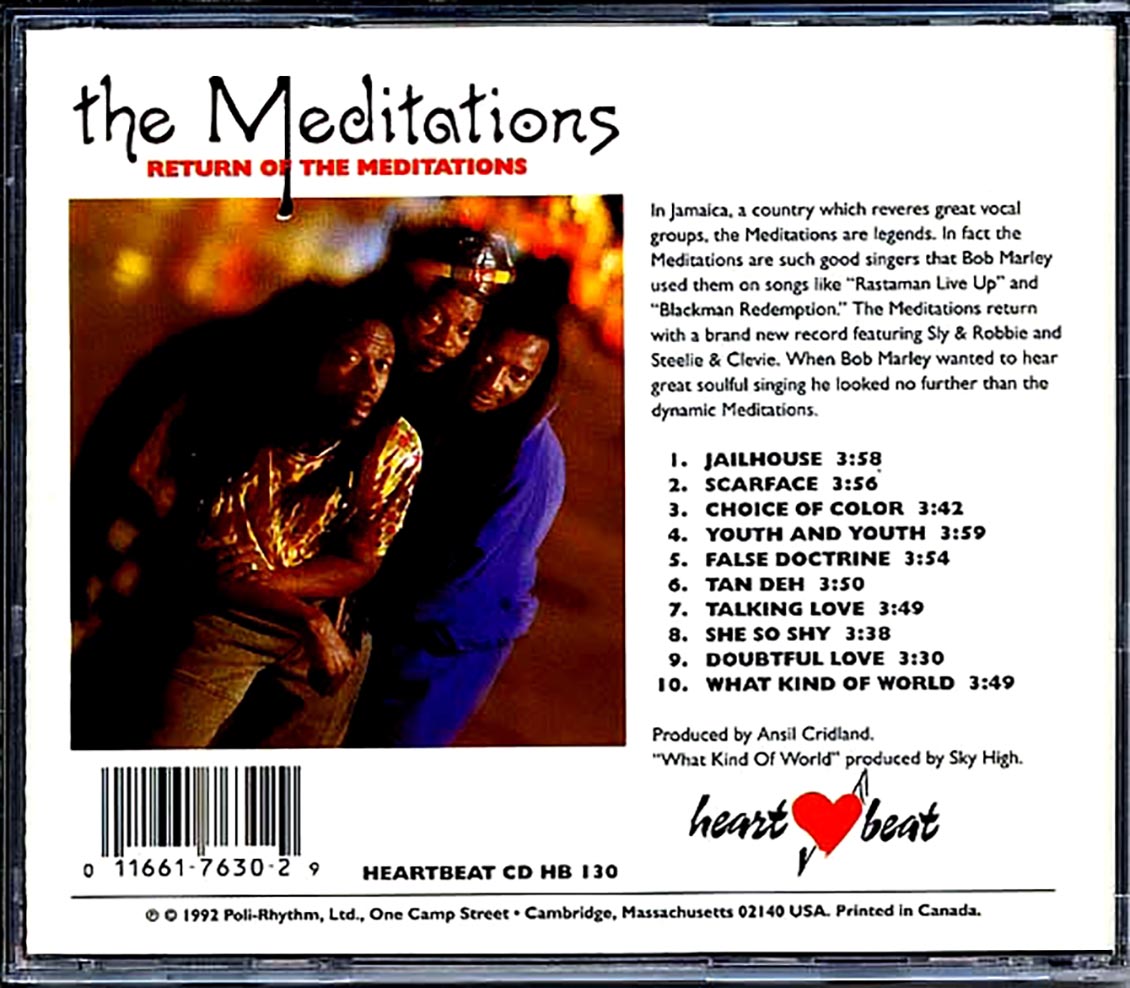 Meditations - Return Of The Meditations (marked/ltd stock) Music CD