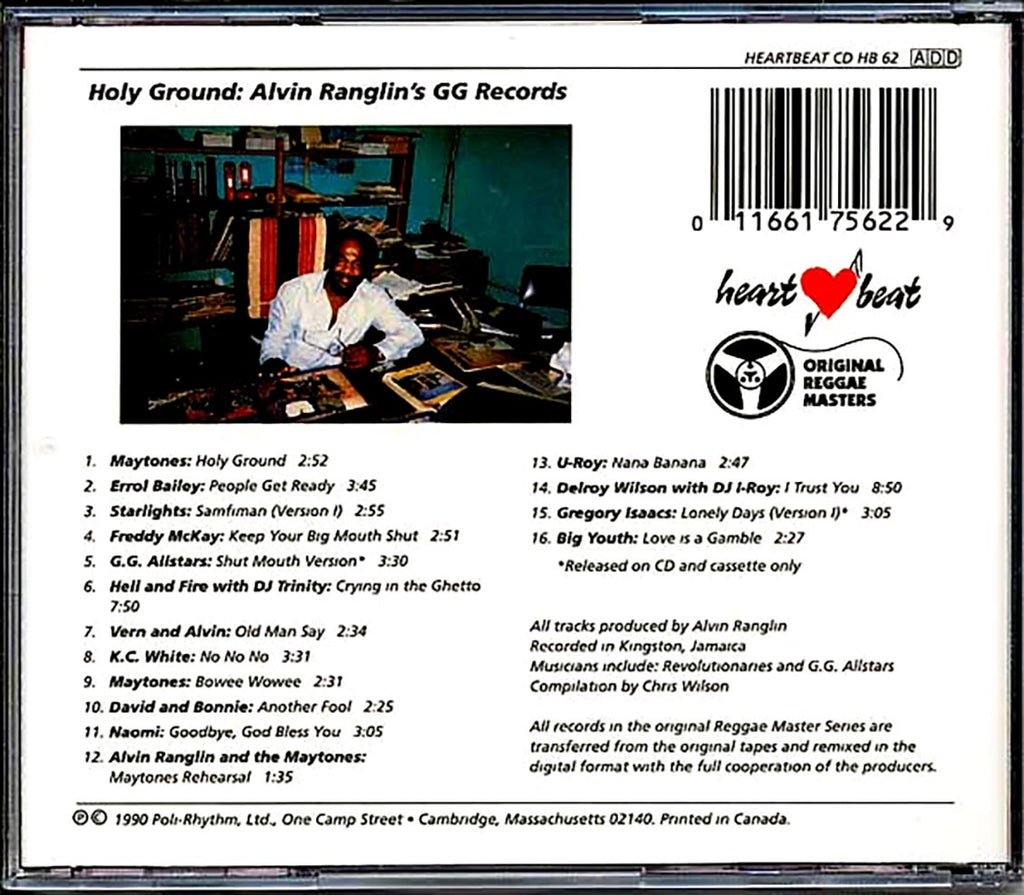 Hell & Fire, Naomi, Maytones, Etc. - Holy Ground: Alvin Ranglin's GG Records (marked/ltd stock) Music CD