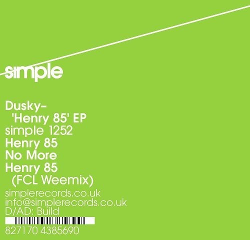 Dusky - Henry 85 - Vinyl Record
