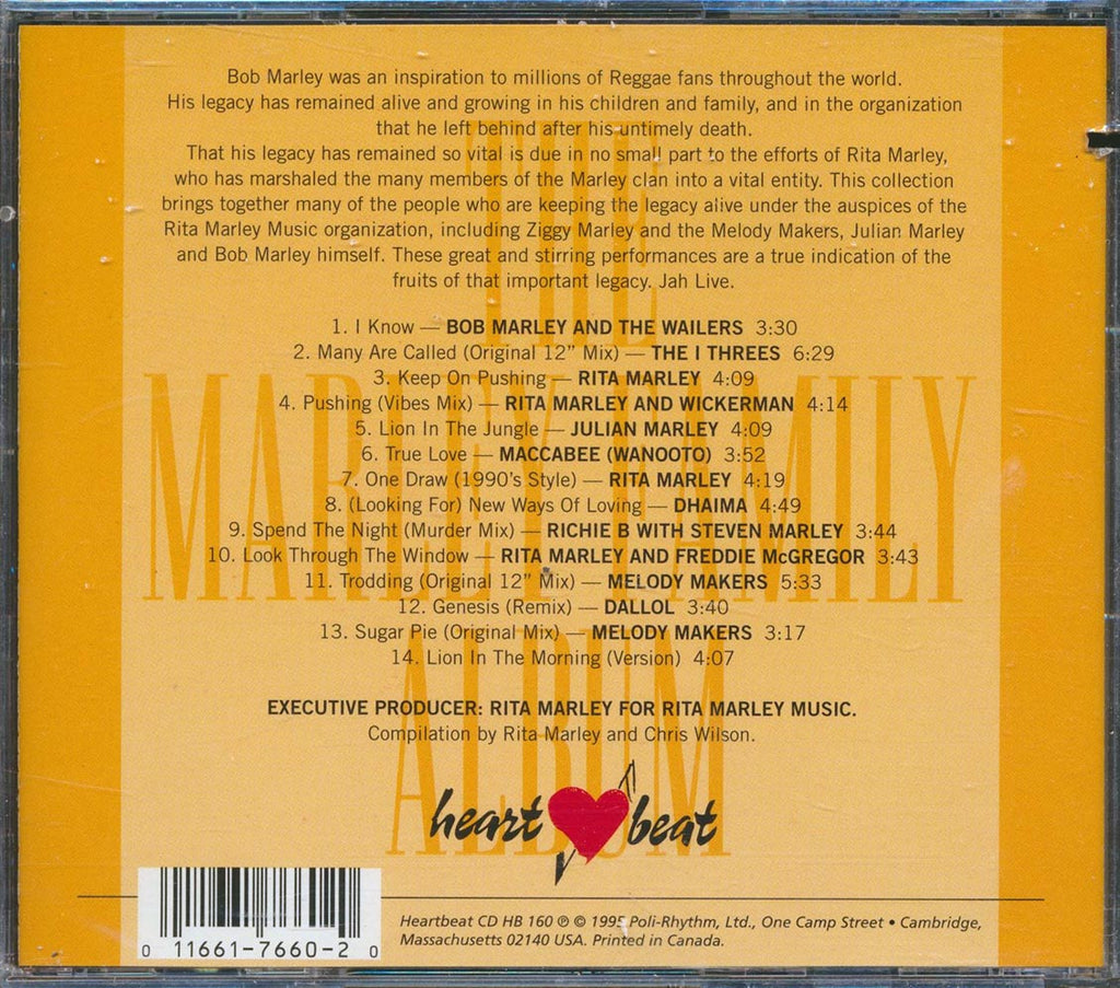 Bob Marley, Julian Marley, Stephen Marley, Rita Marley, Dhaima, Dallol, Etc. - Marley Family Album (marked/ltd stock) Music CD