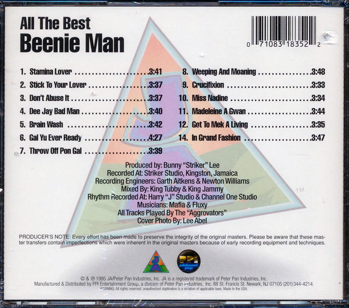 Beenie Man - All The Best (marked/ltd stock) Music CD