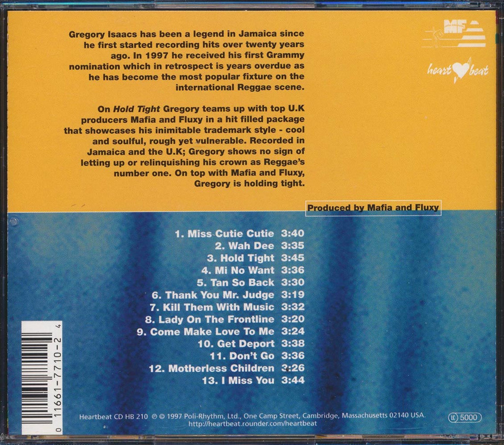 Gregory Isaacs - Hold Tight (marked/ltd stock) Music CD