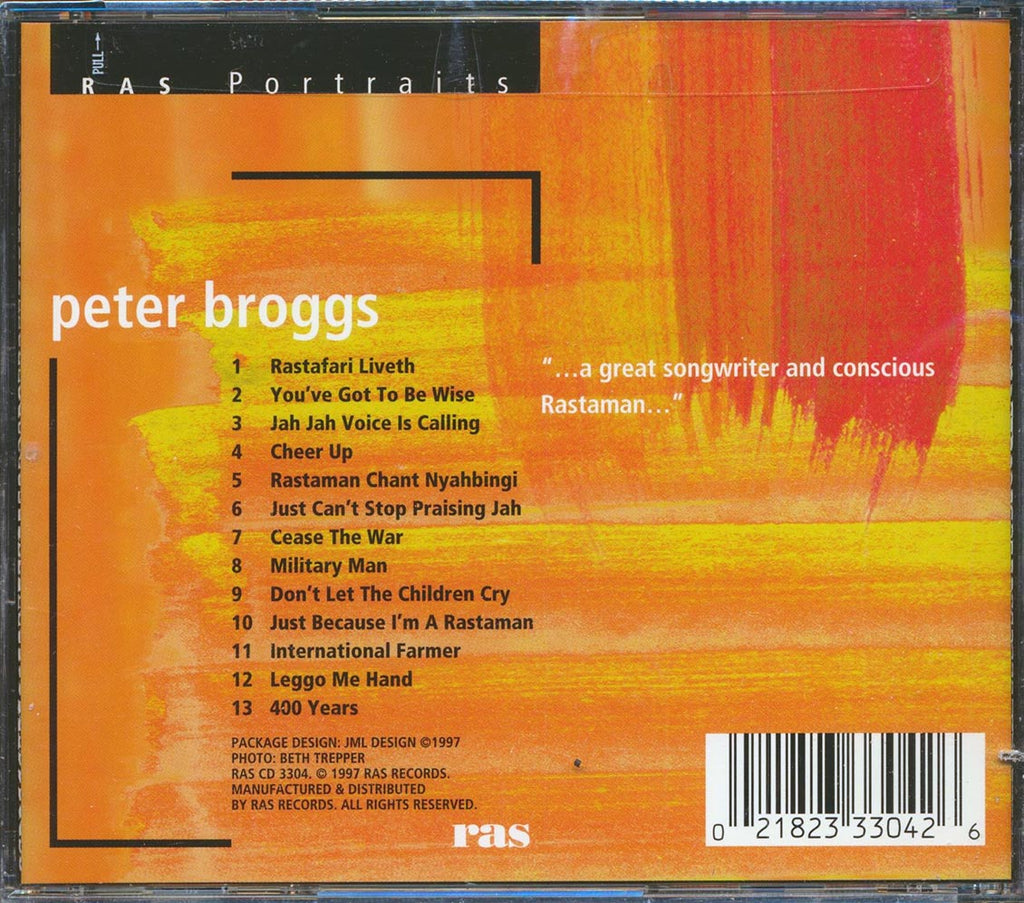 Peter Broggs - Ras Portraits (marked/ltd stock) Music CD
