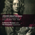 Bach,j.s. / Koopman / Manson - 6 Sonatas For Harpsichord & Violin Bmv 1014-1019 - Music CD
