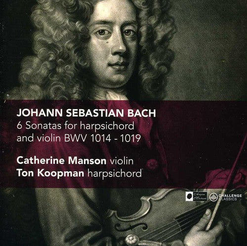 Bach,j.s. / Koopman / Manson - 6 Sonatas For Harpsichord & Violin Bmv 1014-1019 - Music CD
