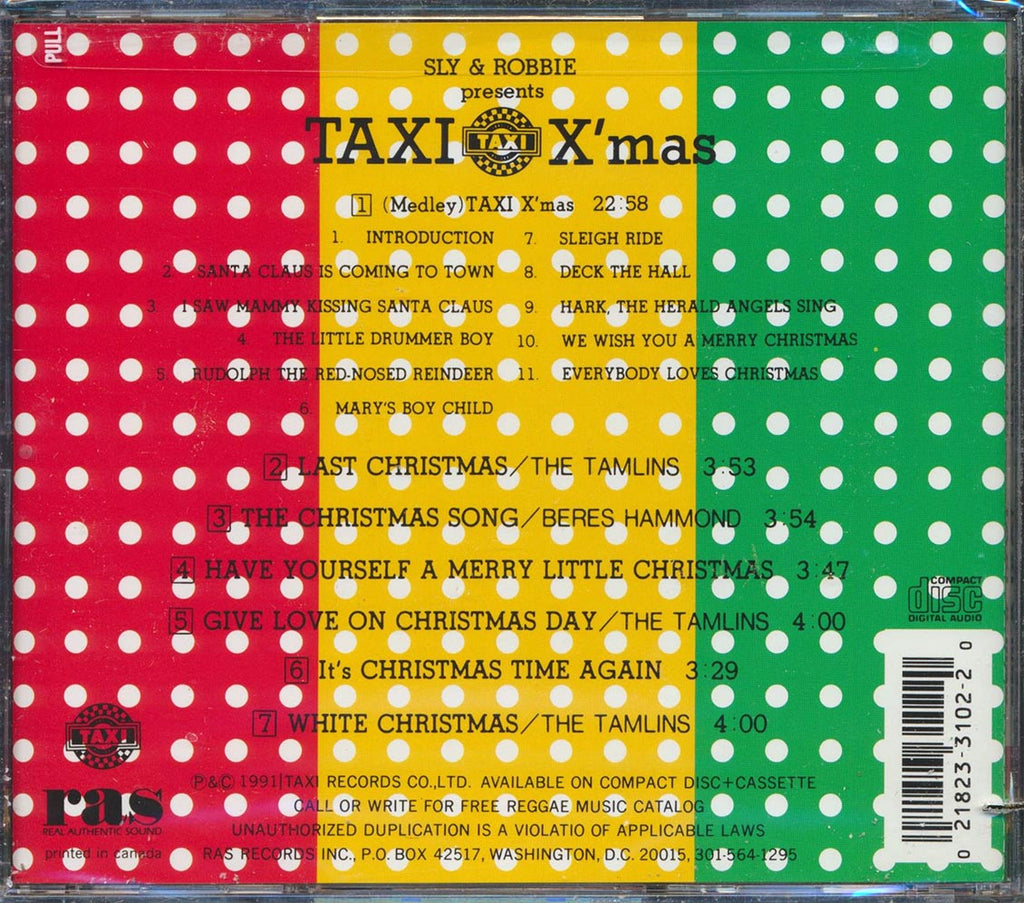 Sly & Robbie, Beres Hammond, The Tamlins, Etc. - Taxi Christmas (marked/ltd stock) Music CD
