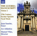 Hidalgo / Sancho / Ars Atlantica / Vilas - Guerra Manuscript 2 - Music CD