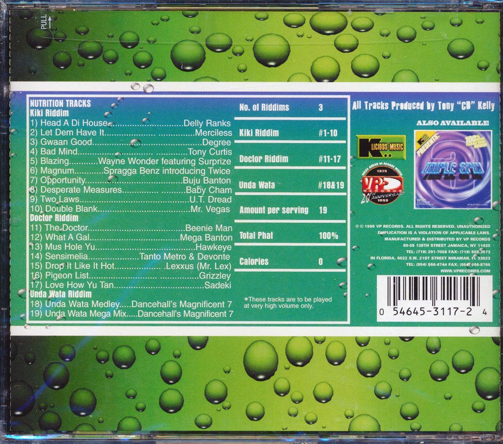 Buju Banton, Beenie Man, Mr. Vegas, Etc. - Triple Spin 2 Music CD