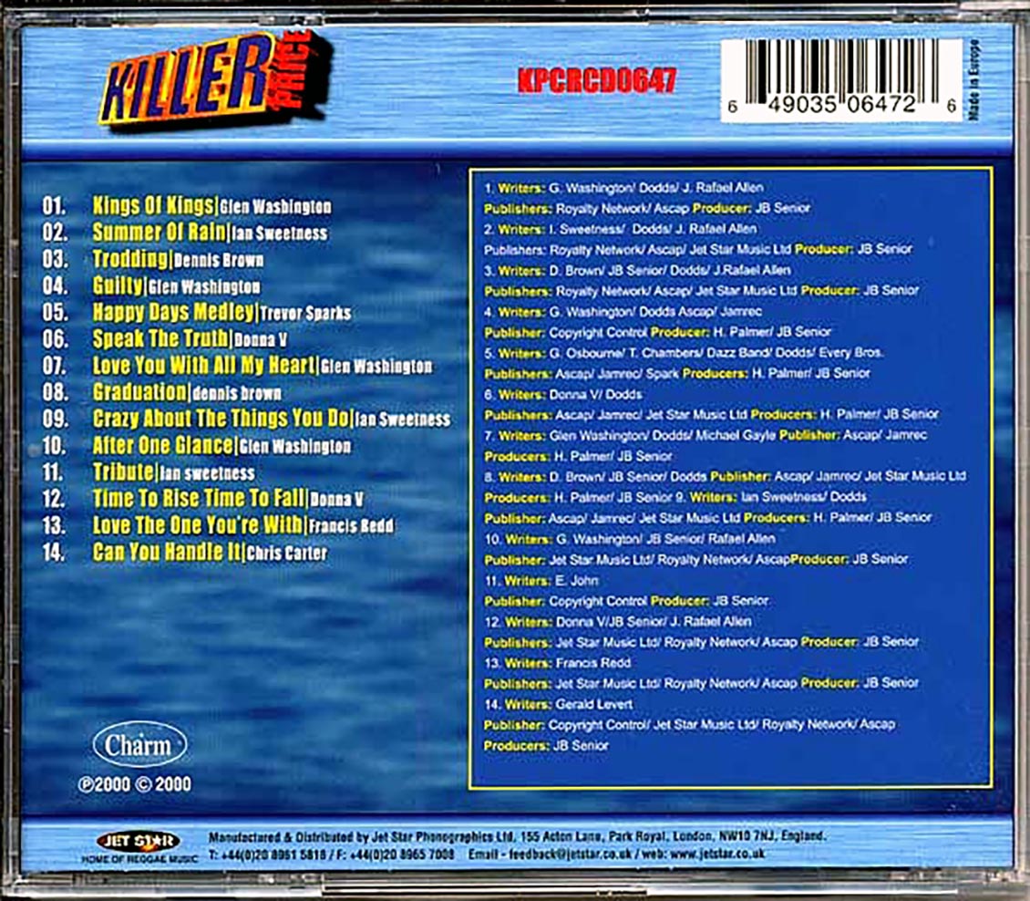 Glen Washington, Dennis Brown, Etc. - Glen Washington & Friends Music CD