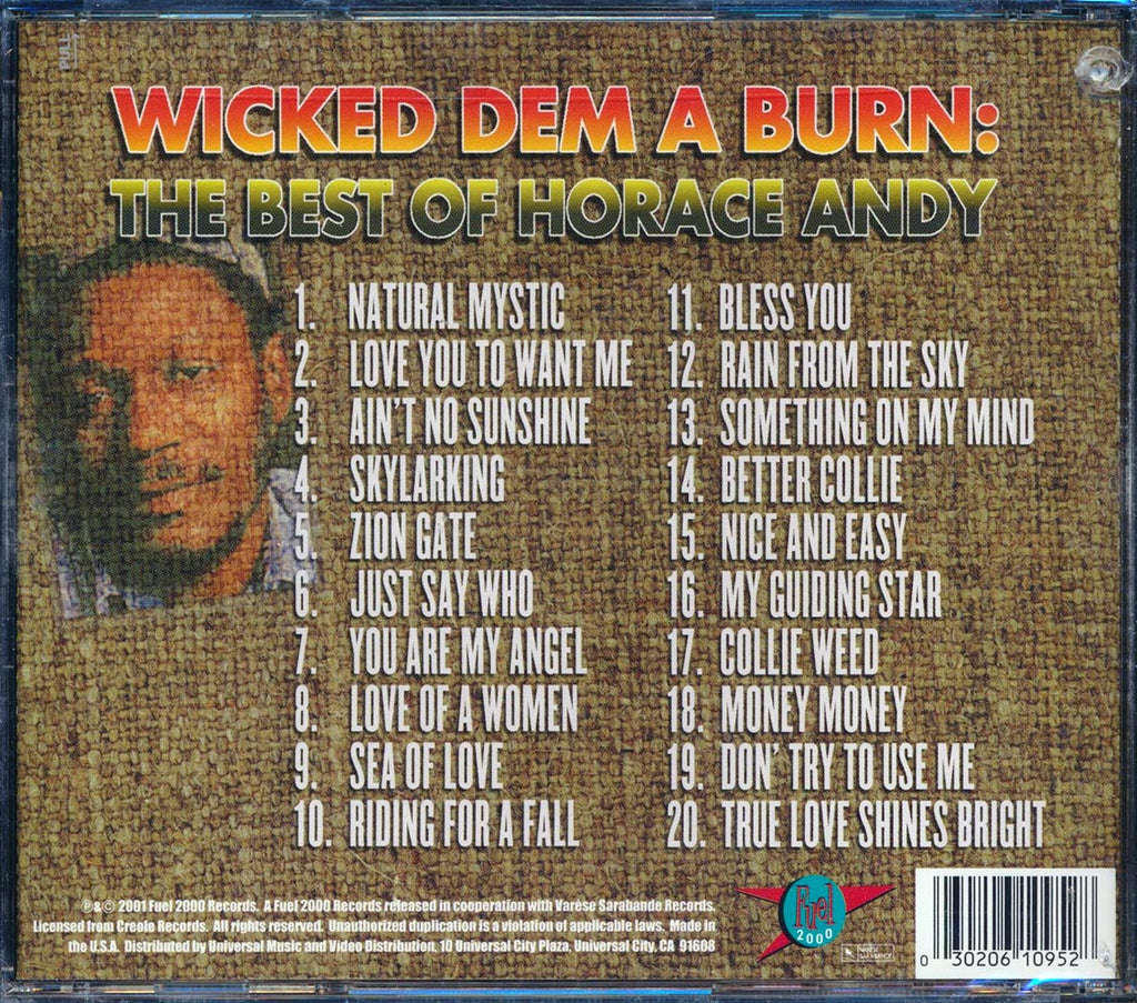 Horace Andy - Wicked Dem A Burn: The Best Of Horace Andy (20 tracks) (marked/ltd stock) Music CD