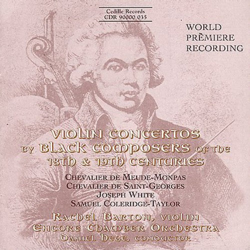 Barton,rachel / Encore Cham Orch / Hege - Vln Ctos By Black Composers Of The 18th-19th Cent - Music CD