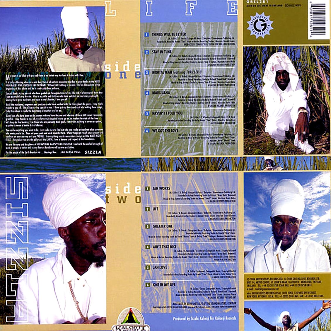 Sizzla - Life Vinyl Record