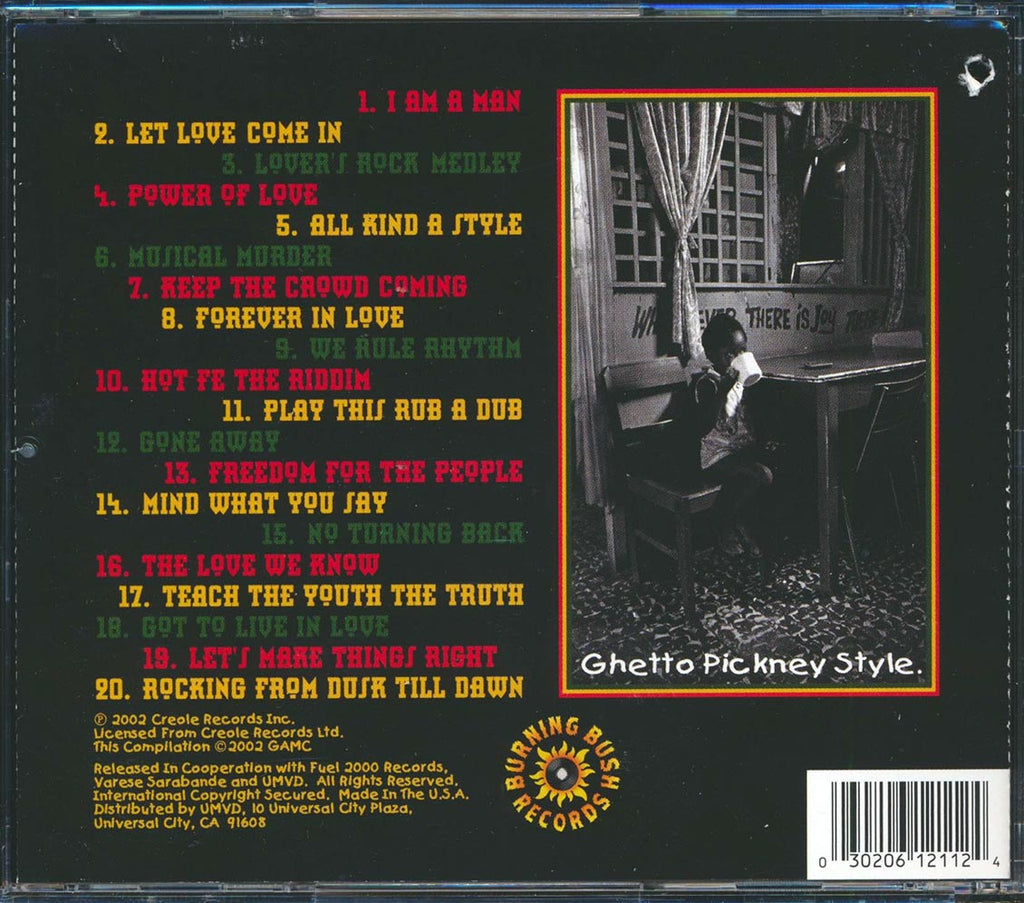 Sugar Minott - Ghetto Pickney Style: A Crucial Collection (20 tracks) (marked/ltd stock) Music CD