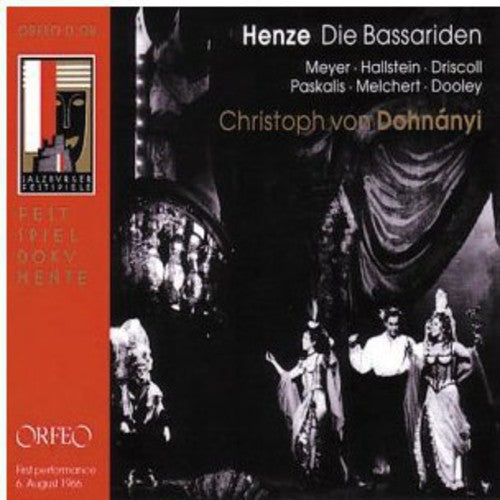 Henze / Driscoll / Paskalis / Lagger / Dohnanyi - Die Bassariden - Music CD