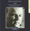 Krenek / Himmelheber / Sturludottir / Bauni - Durch Die Nacht / Gesange Des Spaten Jahres - Music CD