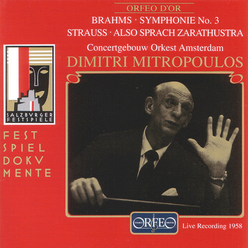 Brahms / Strauss / Mitropoulos - Symphonie No. 3 & Sprach Zarathustra - Music CD