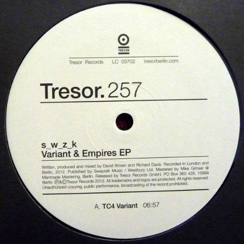 Swzk - Variant & Empires - Vinyl Record