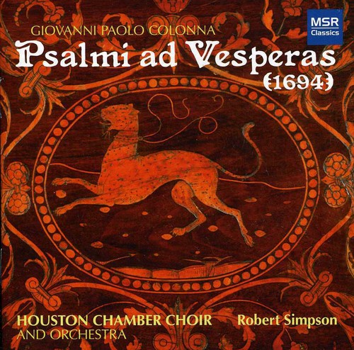Colonna / Houston Chamber Choir & Orch / Simpson - Psalmi Ad Vesperas - Music CD