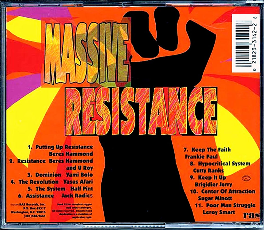 Beres Hammond, U Roy, Cutty Ranks, Yami Bolo, Etc. - Massive Resistance (Putting Up Resistance Rhythm) (rhythm: "Putting Up Resistance") (marked/ltd stock) Music CD