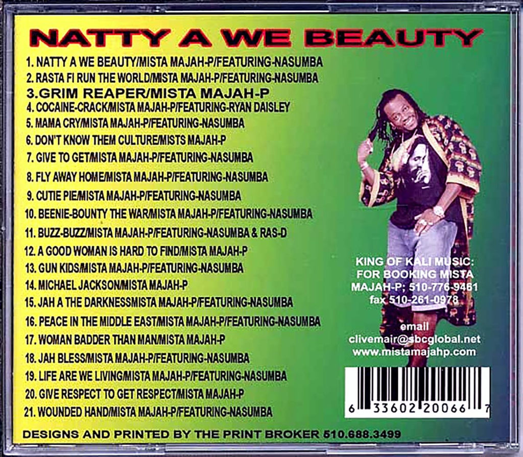 Mista Majah P - Natty A We Beauty (21 tracks) Music CD