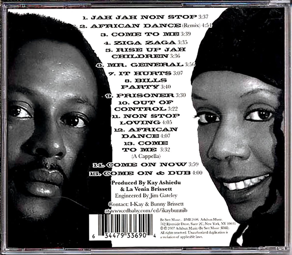 I Kay & Bunni B (Bunny Brissett) - African Dance Music CD