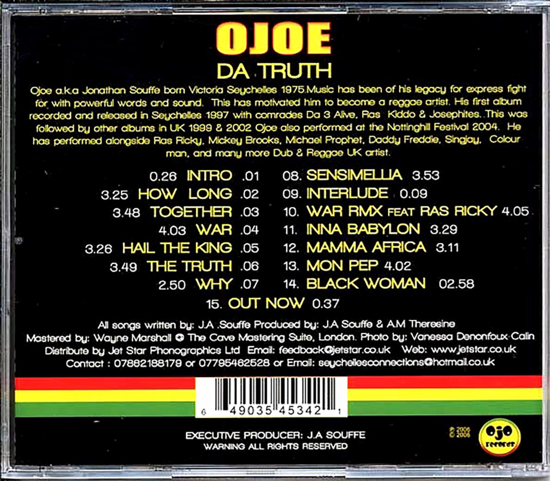 Ojoe - Da Truth Music CD