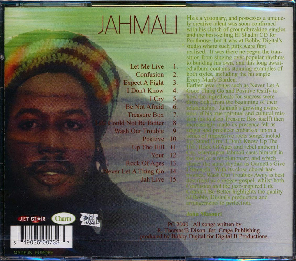 Jahmali - Treasure Box Music CD