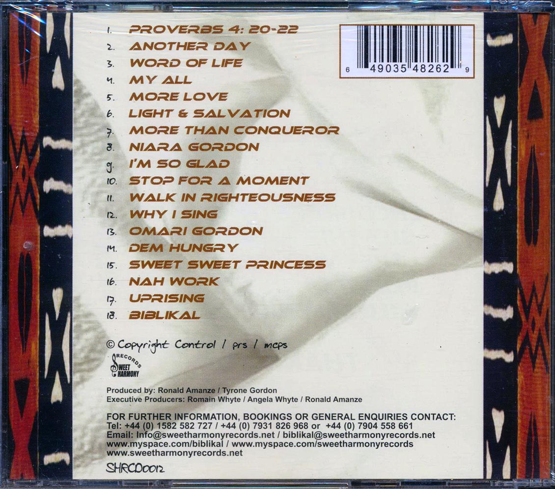 Biblikal - Word Of Life Music CD