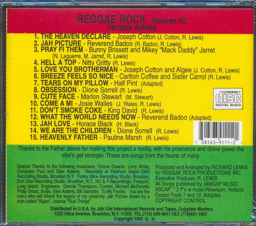 Nitty Gritty, Josey Wales, Badoo, Half Pint, Etc. - Reggae Rock Volume 2 Music CD
