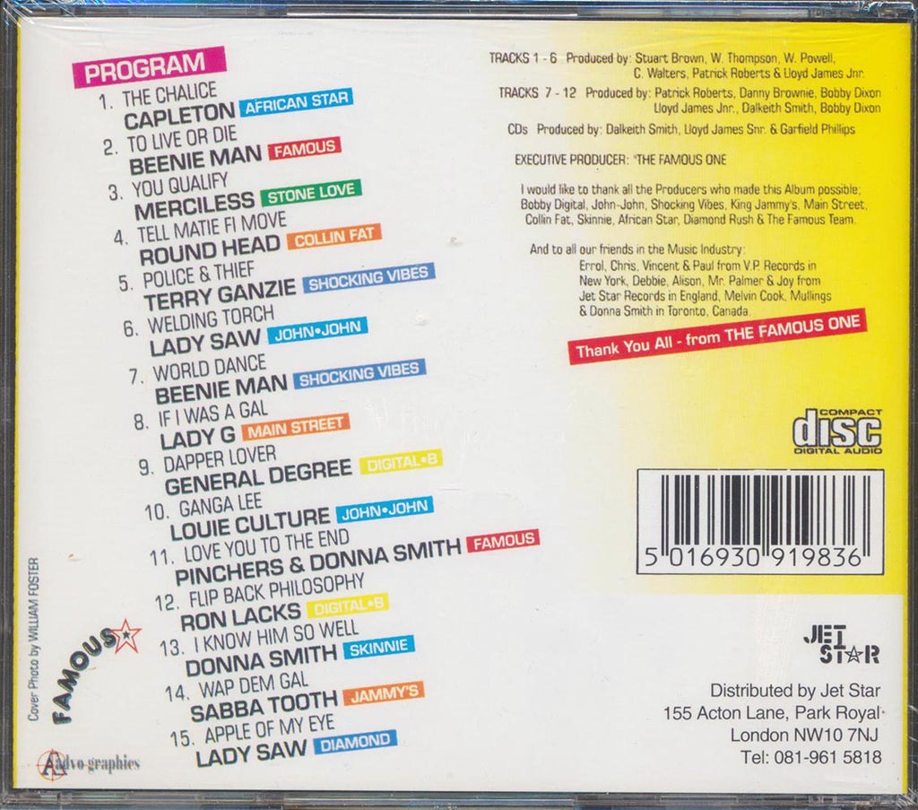 Capleton, Lady G, Pinchers, Etc. - Total Togetherness Volume 2 Music CD