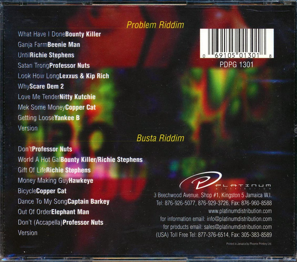 Bounty Killer, Elephant Man, Richie Stephens, Etc. - Double Trouble Music CD