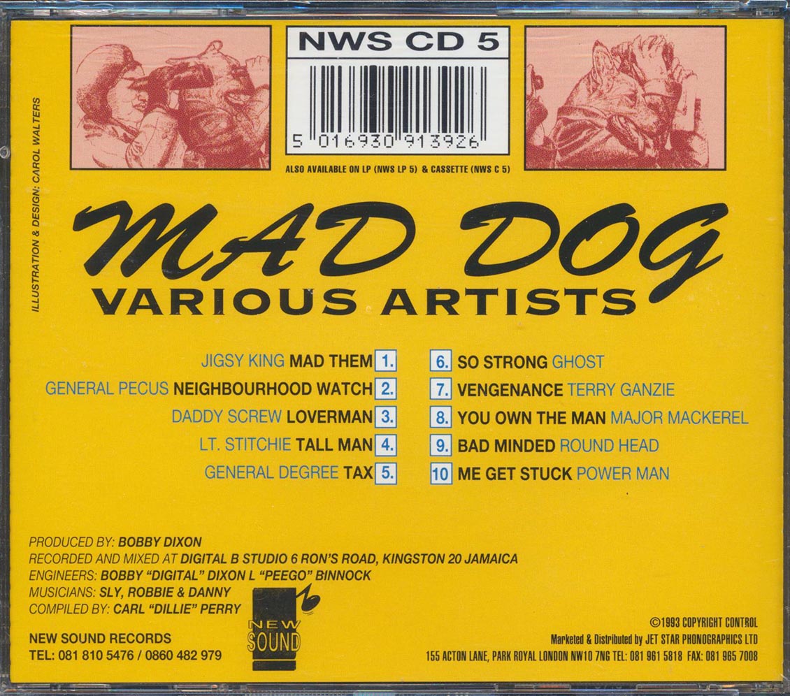Major Mackerel, Jigsy King, Lt. Stitchie, Etc. - Mad Dog Music CD
