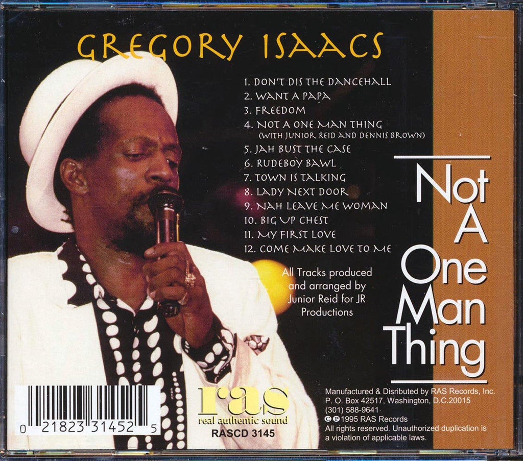 Gregory Isaacs - Not A One Man Thing (marked/ltd stock) Music CD
