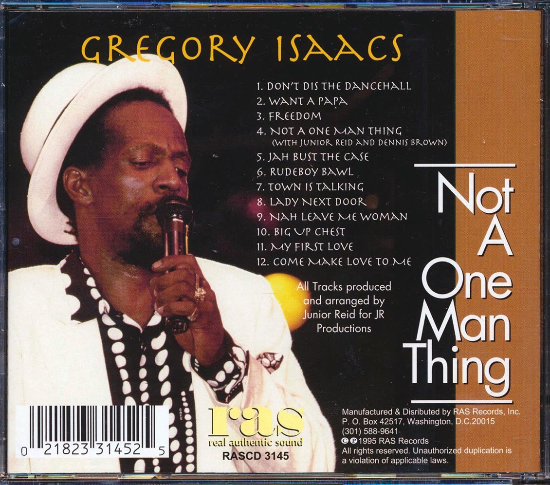 Gregory Isaacs - Not A One Man Thing (marked/ltd stock) Music CD